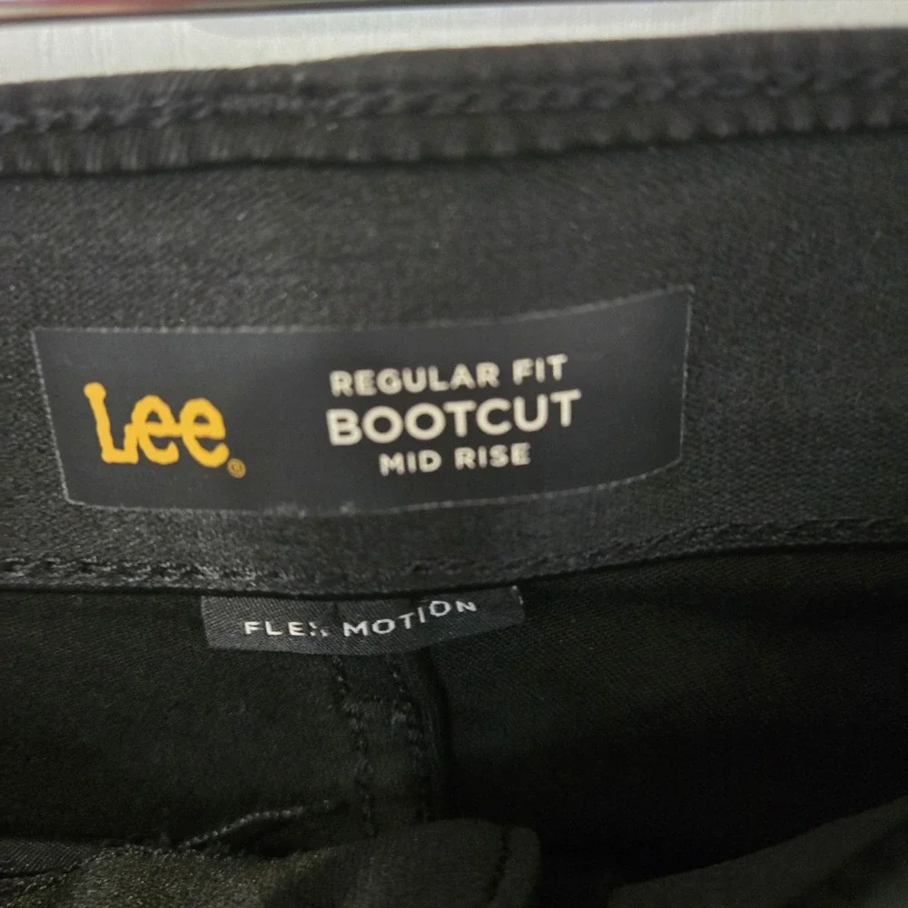 Lee Bootcut Jeans Womens 12 Black Excellent Flex‎ Motion Mid Rise Regular Fit